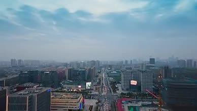 4k航拍延时南京雨花软件谷视频的预览图